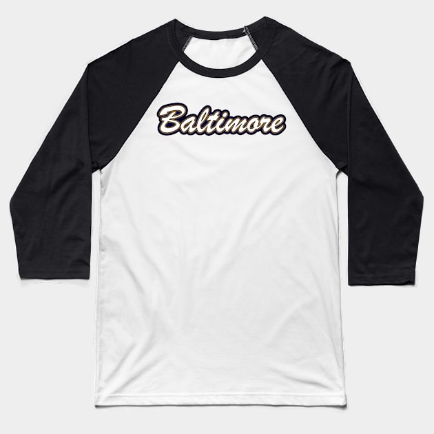 Football Fan of Baltimore Baseball T-Shirt by gkillerb